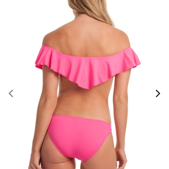 NWT Trina Turk Pink Bandeau Swim Top - Picture 2 of 7